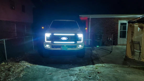 2017-2019 F250 Platinum Ghost Grill Lights – Erskine Performance LLC